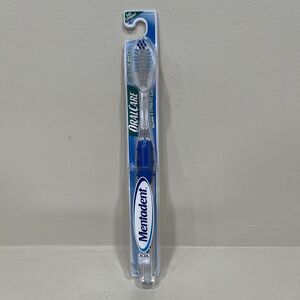 Mentadent 41 Toothbrush Soft Compact Head Flared Side Bristles Blue Oral Care